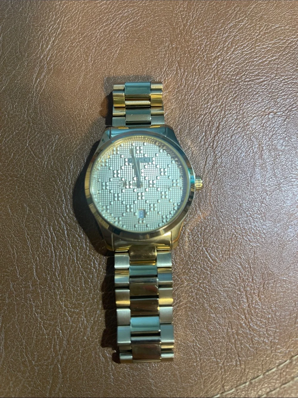 Gucci Gold Men’s Stainless Steel Bracelet Watch